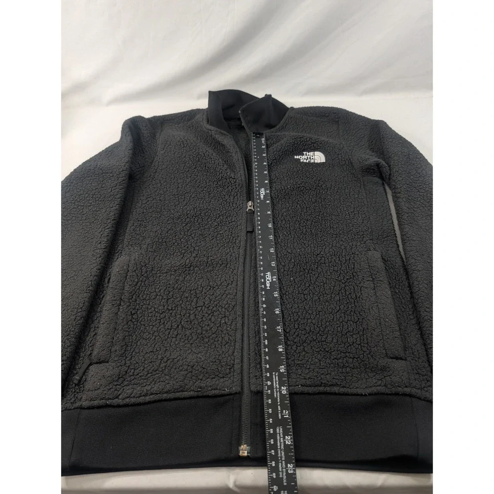 Men's North Face Mens Heavy Pile Fleece Black Lined X-Small Full Zip Jacket